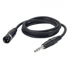 DAP Audio Skaņas vads Stereo Jack  6,3mm uz XLR 3 pin Male 6m